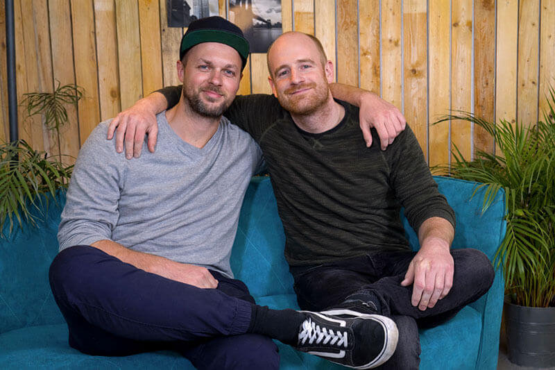 Kevin und Jannis, Gründer von blookery